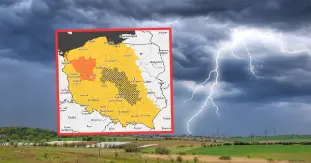 🌩️ Groźne burze i upał nad Polską – IMGW ostrzega niemal połowę kraju